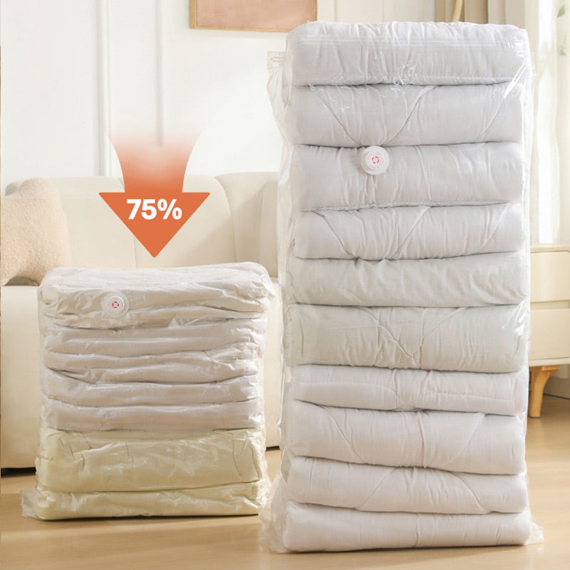 📢📢50%  OFF !! ⏰💞50K+ SOLD! Vacuum Bag – Press to seal, waterproof & space-saving. Tidy closet – grab yours! ✅