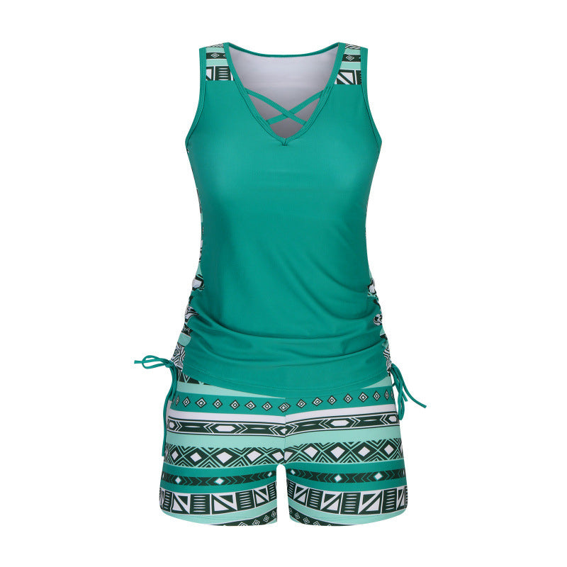 🏊‍♀️Women's Printed Two-Piece Tankini Swimsuit
