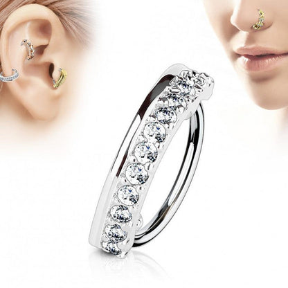 Stylish Diamond Earrings & Nose Ring