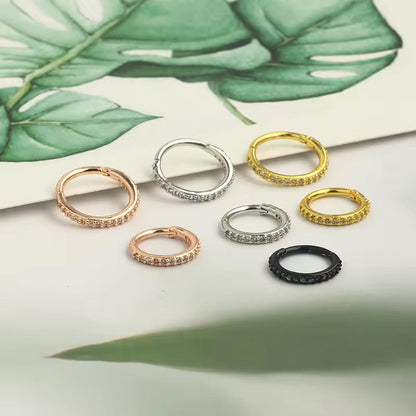 Stylish Diamond Earrings & Nose Ring