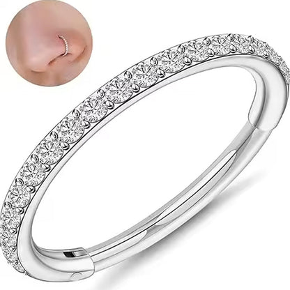Stylish Diamond Earrings & Nose Ring