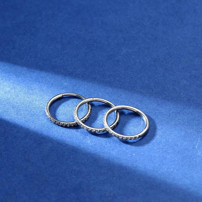 Stylish Diamond Earrings & Nose Ring