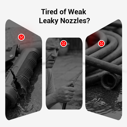High-pressure water gun – 3 interchangeable nozzles, durable aluminium alloy & powerful ✨