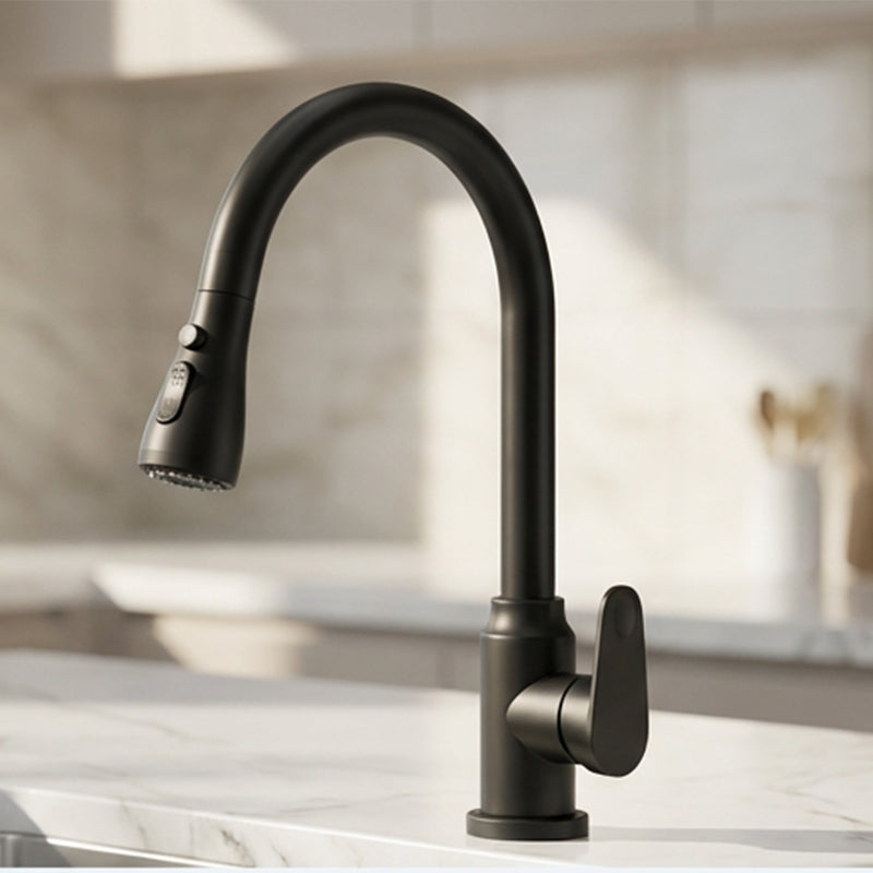 🚰 50% OFF NOW! 🧼 Modern Pull-Down Kitchen Faucet – Dual Spray Modes, Brass Core & Auto-Retraction ✨