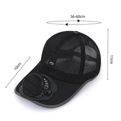 🔥 Hot sale 🔥Breathable Baseball Cap with Solar Fan