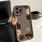 Vintage Orchid Cross Bible Verse Silicone Phone Case