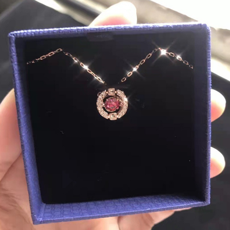Sweatproof Plated Sparkling Dance Rhinestone Necklace