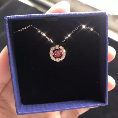 Sweatproof Plated Sparkling Dance Rhinestone Necklace