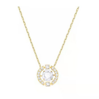 Sweatproof Plated Sparkling Dance Rhinestone Necklace