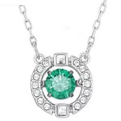 Sweatproof Plated Sparkling Dance Rhinestone Necklace