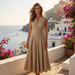 👗 50% OFF NOW! 🥳 Sleeveless Zip-Front A-Line Maxi Dress – Flowy & lightweight – Perfect for summer parties or casual elegance – chic and comfortable 🌸✨
