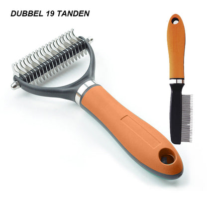 Double-Sided Deshedding Pet Grooming Brush