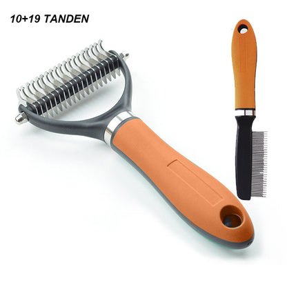 Double-Sided Deshedding Pet Grooming Brush