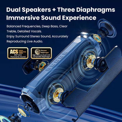 ⏳Limited-time 50% off & FREE SHIPPING⏰ HIFI Waterproof Portable Wireless Bluetooth Speaker🚗🔊