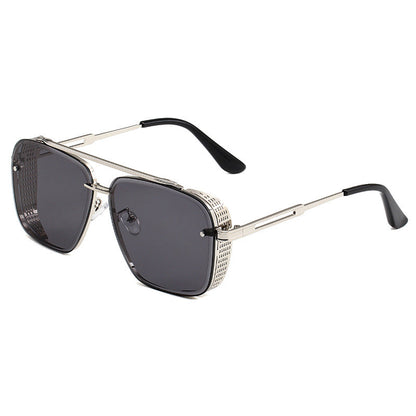 📢📢40% OFF !! ⏰Men's Retro Double Bridge Metal Frame Sunglasses