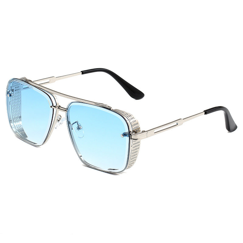 📢📢40% OFF !! ⏰Men's Retro Double Bridge Metal Frame Sunglasses