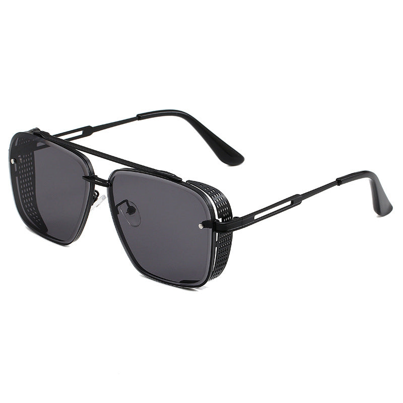 📢📢40% OFF !! ⏰Men's Retro Double Bridge Metal Frame Sunglasses