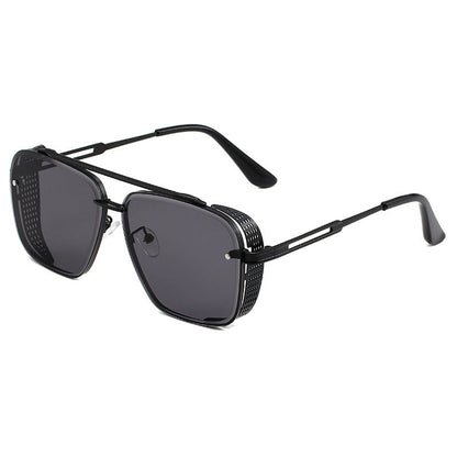 📢📢40% OFF !! ⏰Men's Retro Double Bridge Metal Frame Sunglasses