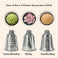 🔥FREE SHIPPING🔥3-in-1 Rotary Vegetable Slicer with Suction Base – Fast Prep, Safe & Mess-Free