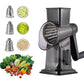 🔥FREE SHIPPING🔥3-in-1 Rotary Vegetable Slicer with Suction Base – Fast Prep, Safe & Mess-Free