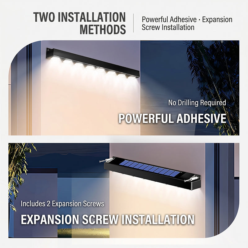 High-Brightness Solar Wall Light for Patio & Signs
