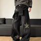 Unisex Star Patch Baggy Jeans