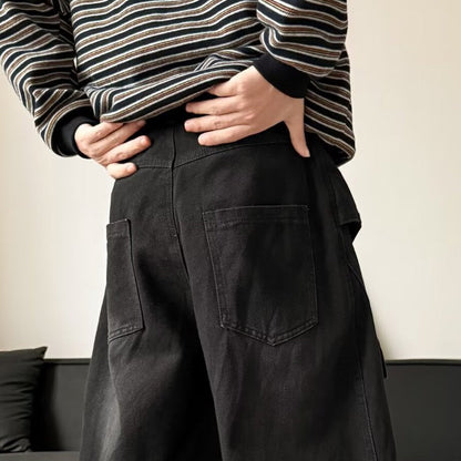 Unisex Star Patch Baggy Jeans