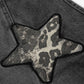 Unisex Star Patch Baggy Jeans