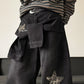 Unisex Star Patch Baggy Jeans