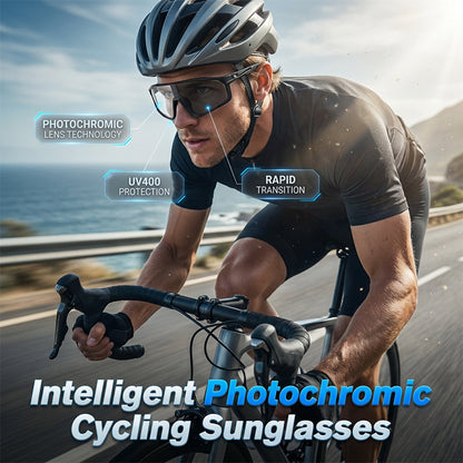 🛒 🕶️ LIMITED-TIME 66% OFF! ✨ Photochromic Cycling Sunglasses – UV400, Lightweight, Wraparound ✨