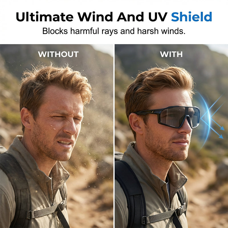 🛒 🕶️ LIMITED-TIME 66% OFF! ✨ Photochromic Cycling Sunglasses – UV400, Lightweight, Wraparound ✨