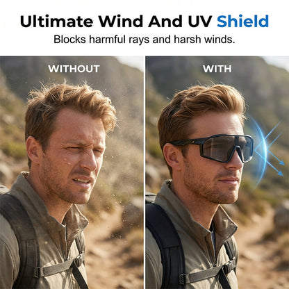 🛒 🕶️ LIMITED-TIME 66% OFF! ✨ Photochromic Cycling Sunglasses – UV400, Lightweight, Wraparound ✨