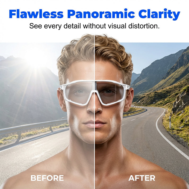 🛒 🕶️ LIMITED-TIME 66% OFF! ✨ Photochromic Cycling Sunglasses – UV400, Lightweight, Wraparound ✨