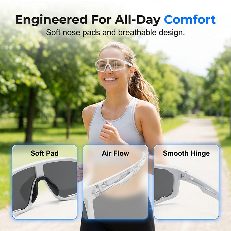 🛒 🕶️ LIMITED-TIME 66% OFF! ✨ Photochromic Cycling Sunglasses – UV400, Lightweight, Wraparound ✨