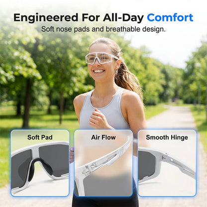 🛒 🕶️ LIMITED-TIME 66% OFF! ✨ Photochromic Cycling Sunglasses – UV400, Lightweight, Wraparound ✨