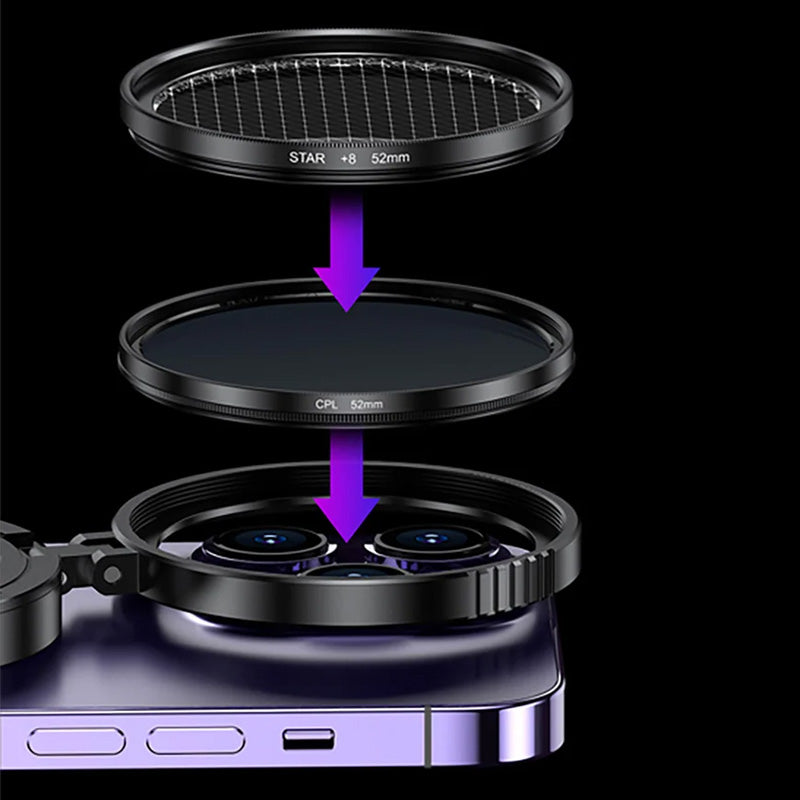 🔥40% OFF Half Price 📸 2‑in‑1 Magnetic CPL & Star Filter Lens