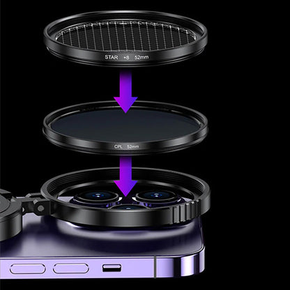 🔥40% OFF Half Price 📸 2‑in‑1 Magnetic CPL & Star Filter Lens