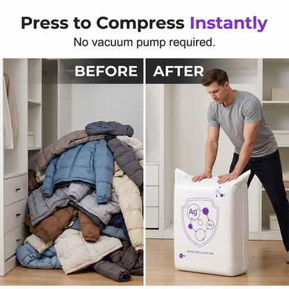 ⏳Time-Limited Special⏰Buy 2 Get 1 Free✨🧺 Instantly Free Up Closet Space – Press & Compress Storage Bags
