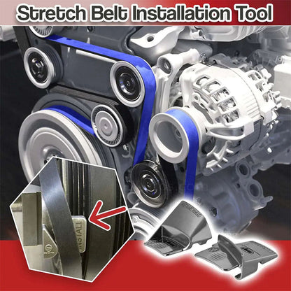 🔧 LIMITED-TIME 50% OFF! ✨ Stretch Belt Tool Set – Remover & Installer, Aluminum, Easy to Use 🚗