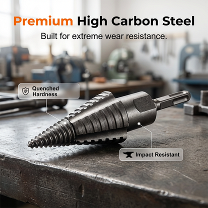 Heavy-Duty Firewood Splitting Drill Bit Set
