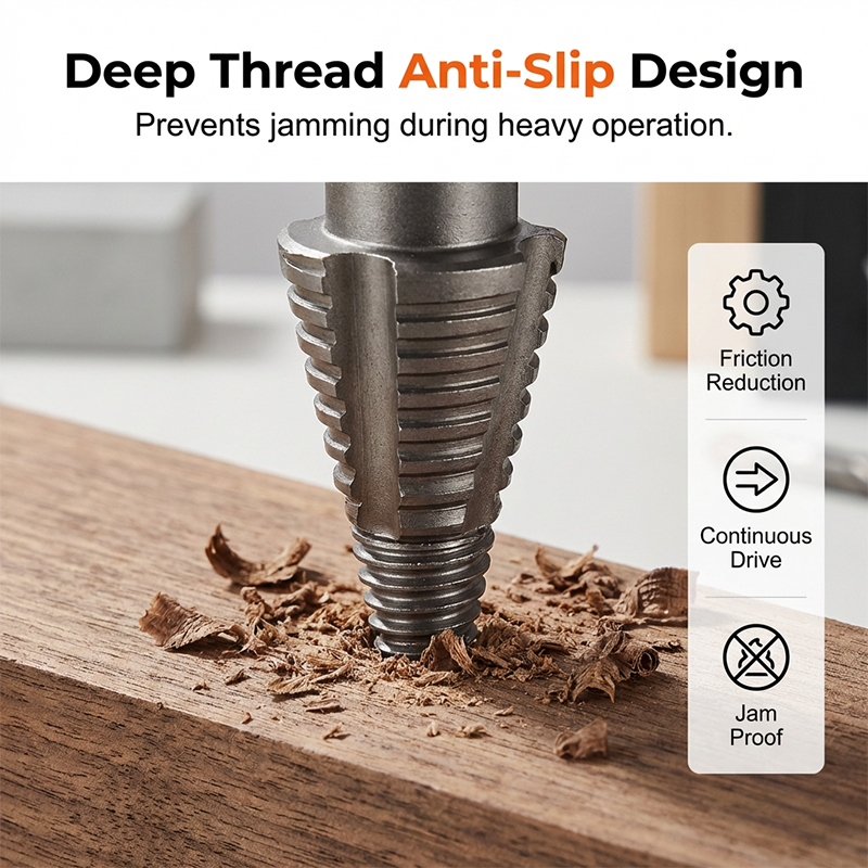 Heavy-Duty Firewood Splitting Drill Bit Set