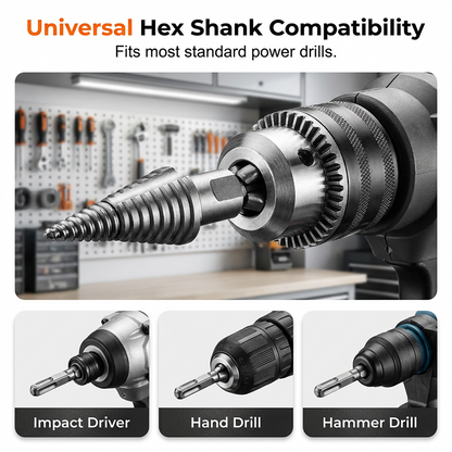 Heavy-Duty Firewood Splitting Drill Bit Set