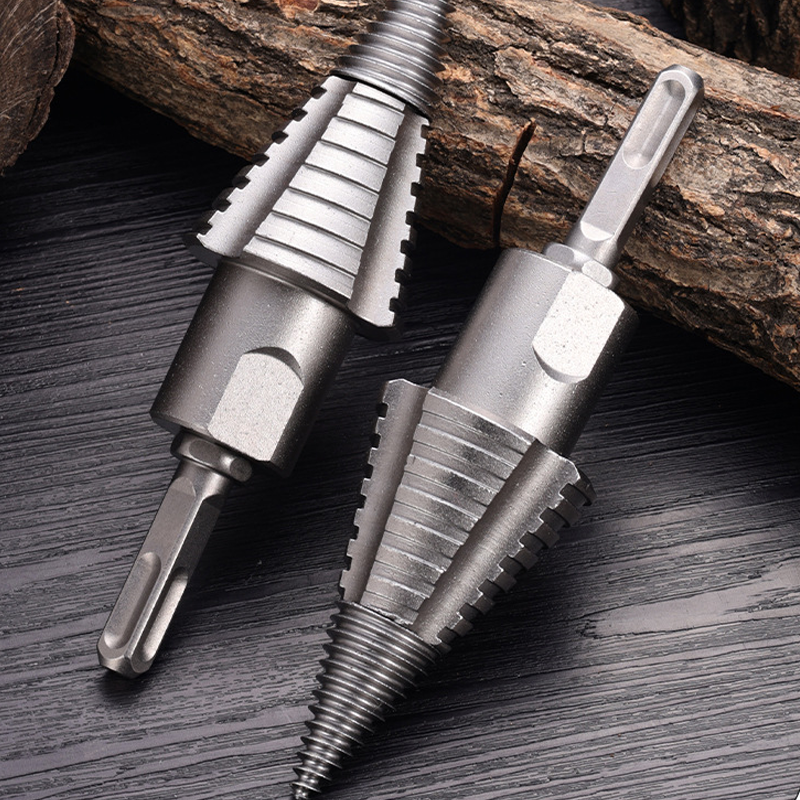 Heavy-Duty Firewood Splitting Drill Bit Set