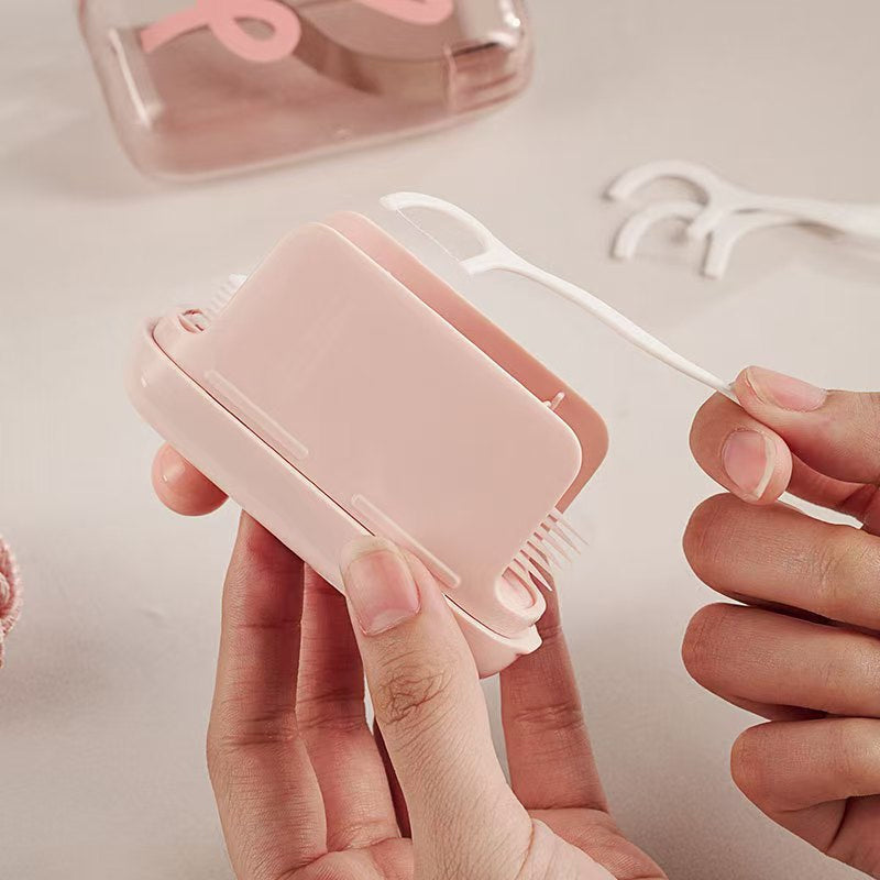 🦷✨Automatic Pop-Up Dental Floss Storage Dispenser，Just Press & Pop, Hygienic Storage. Great Gift For Oral Care Lovers! 💝😁✅