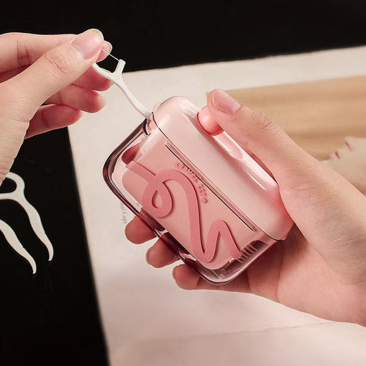 🦷✨Automatic Pop-Up Dental Floss Storage Dispenser，Just Press & Pop, Hygienic Storage. Great Gift For Oral Care Lovers! 💝😁✅