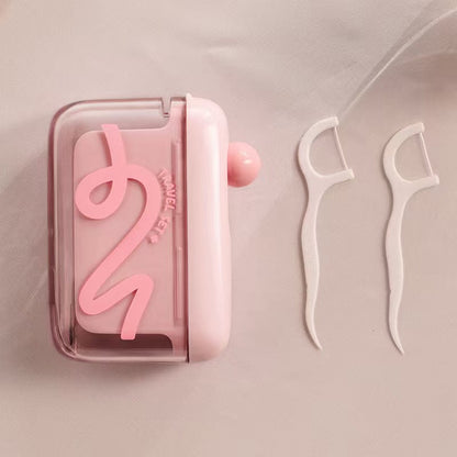 🦷✨Automatic Pop-Up Dental Floss Storage Dispenser，Just Press & Pop, Hygienic Storage. Great Gift For Oral Care Lovers! 💝😁✅