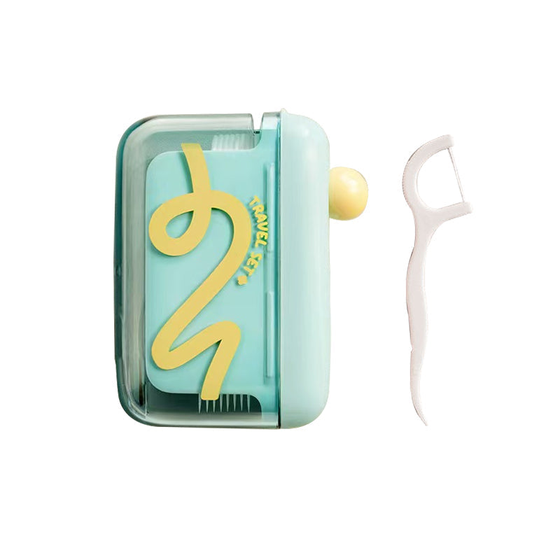 🦷✨Automatic Pop-Up Dental Floss Storage Dispenser，Just Press & Pop, Hygienic Storage. Great Gift For Oral Care Lovers! 💝😁✅