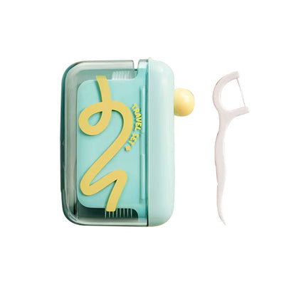 🦷✨Automatic Pop-Up Dental Floss Storage Dispenser，Just Press & Pop, Hygienic Storage. Great Gift For Oral Care Lovers! 💝😁✅