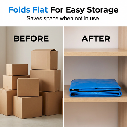 📦Buy 2 Get 1 Free NOW! 🧳 Collapsible Storage and Moving Bag – Heavy-duty handles & zippered closure 🏠