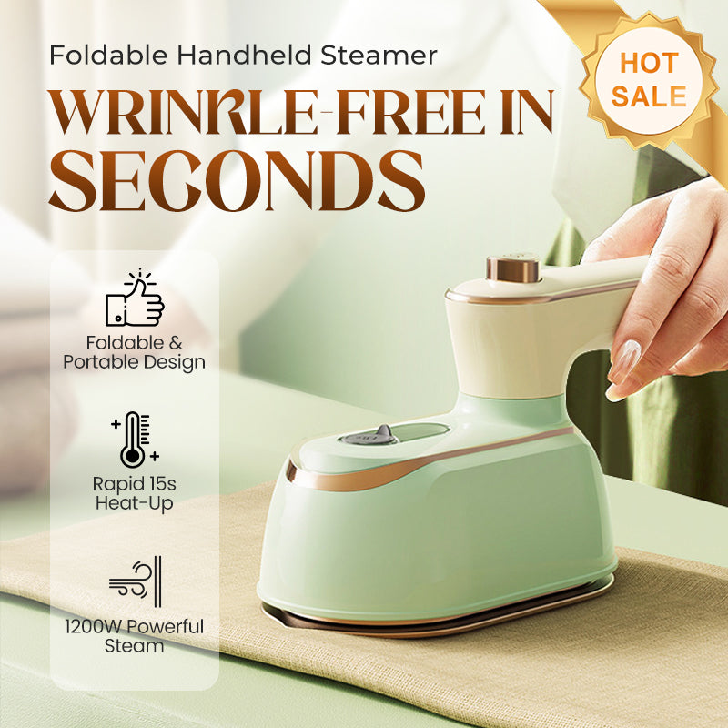 👚⚡Foldable Handheld Steamer with 180° Rotating Handle💥